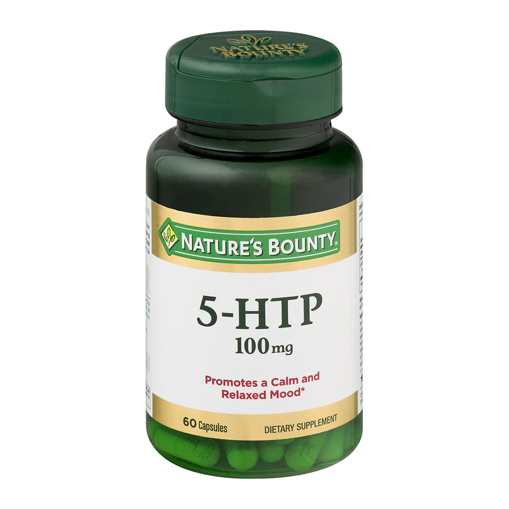 Natures Bounty 5 Htp L-5-Hydroxytryptophan Capsules 100 Mg, 60 Ea